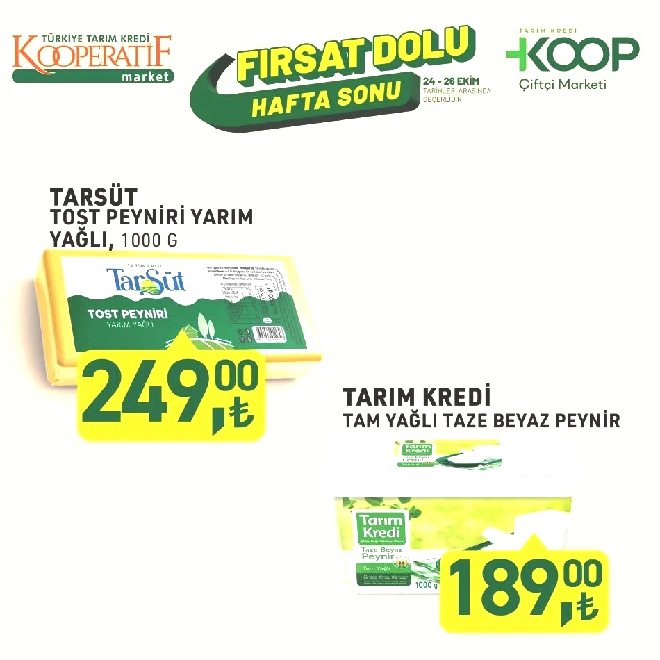 Tarım Kredi Kooperatif Market katalog fırsatları: 41 üründe indirim rüzgarı 24-26 Ekim 2025 Tarım Kredi Market indirimli ürünler broşürü Tarım Kredi Kooperatif Market katalog fırsatları: 41 üründe indirim rüzgarı 24-26 Ekim 2025 Tarım Kredi Market indirimli ürünler broşürü