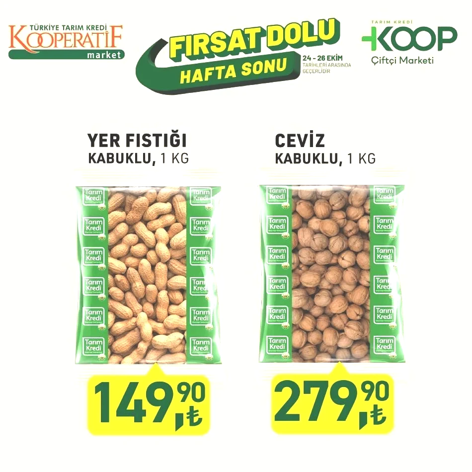 Tarım Kredi Kooperatif Market katalog fırsatları: 41 üründe indirim rüzgarı 24-26 Ekim 2025 Tarım Kredi Market indirimli ürünler broşürü Tarım Kredi Kooperatif Market katalog fırsatları: 41 üründe indirim rüzgarı 24-26 Ekim 2025 Tarım Kredi Market indirimli ürünler broşürü