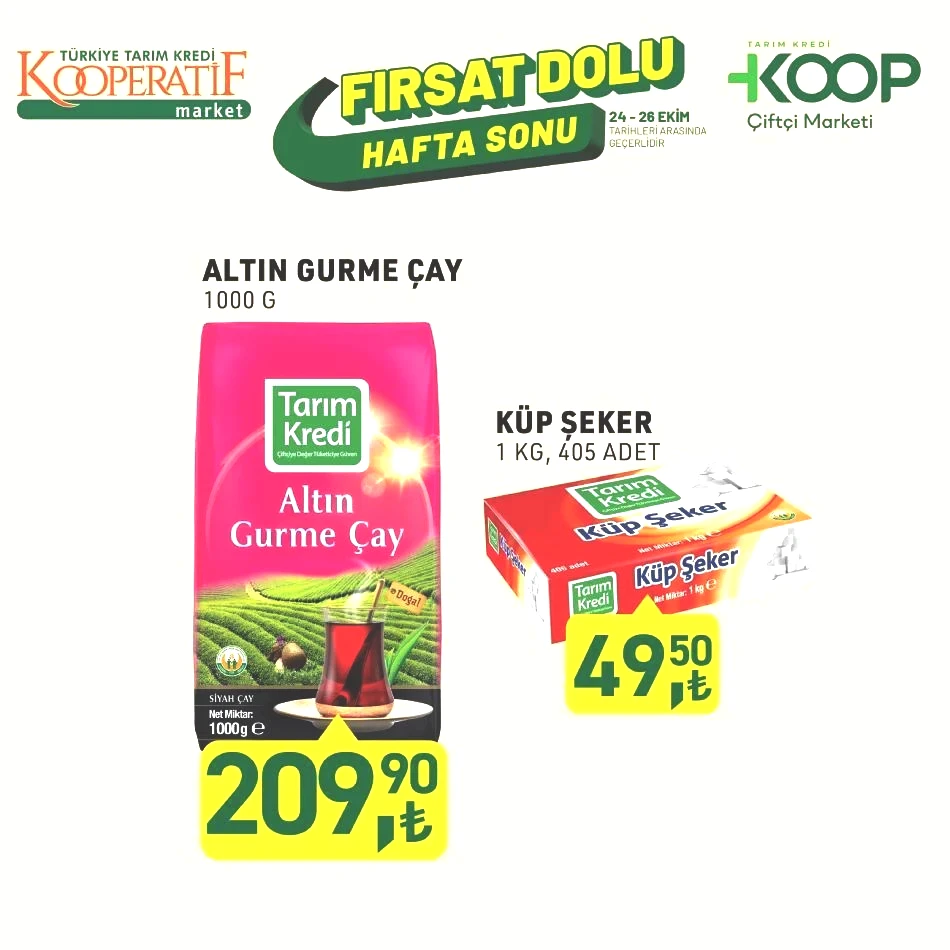Tarım Kredi Kooperatif Market katalog fırsatları: 41 üründe indirim rüzgarı 24-26 Ekim 2025 Tarım Kredi Market indirimli ürünler broşürü Tarım Kredi Kooperatif Market katalog fırsatları: 41 üründe indirim rüzgarı 24-26 Ekim 2025 Tarım Kredi Market indirimli ürünler broşürü